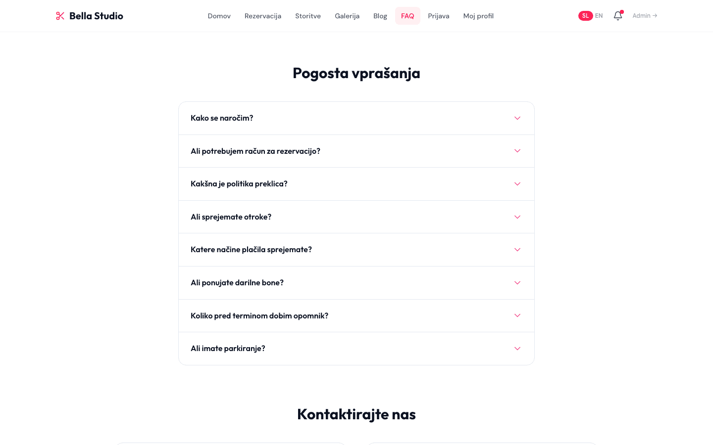 FAQ — pogosta vprašanja