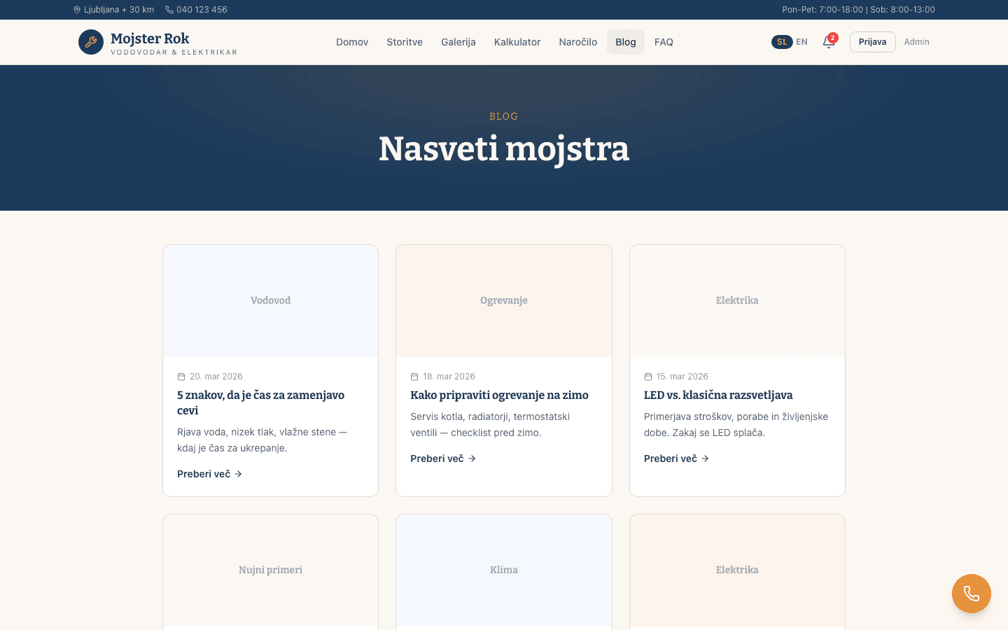 Blog & nasveti mojstra